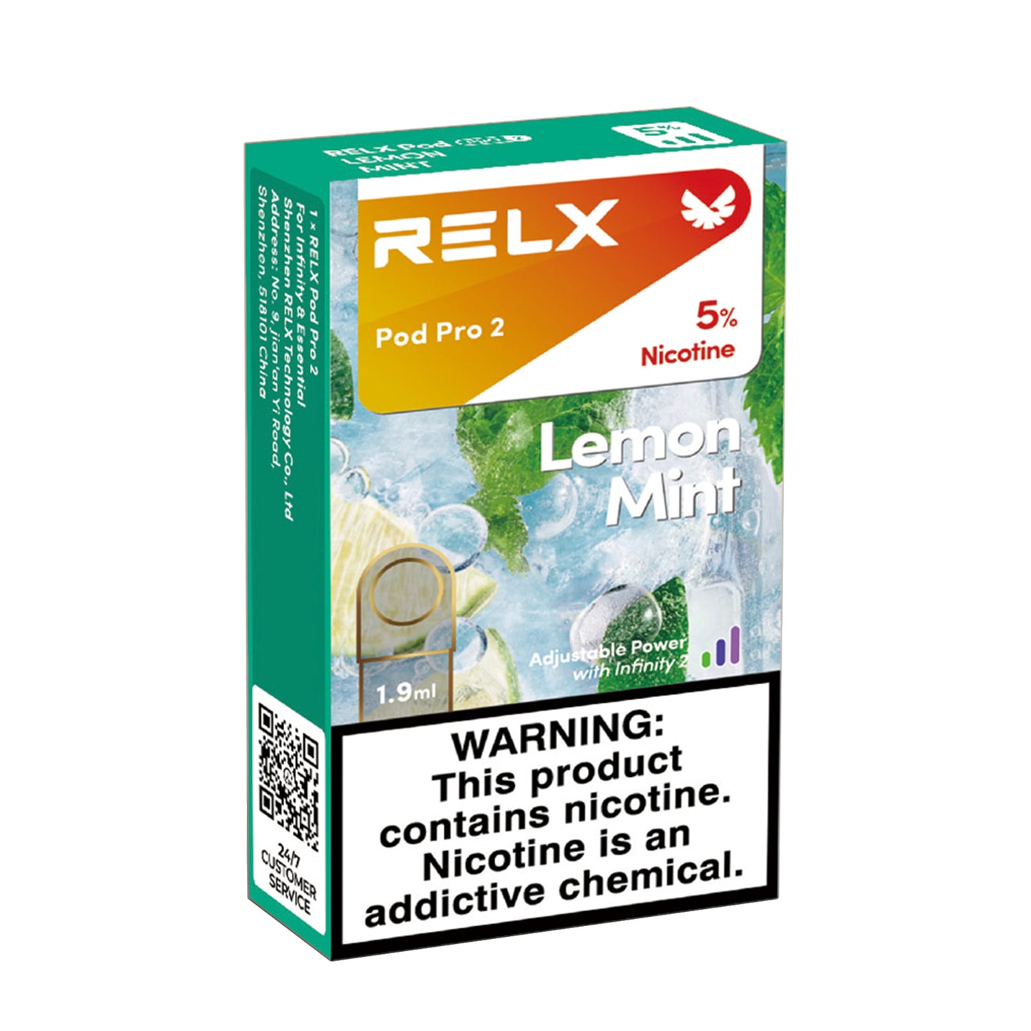 Authentic Relx overseas version - Ice lemon mint Lemon Mint - Sixth generation ceramic core
