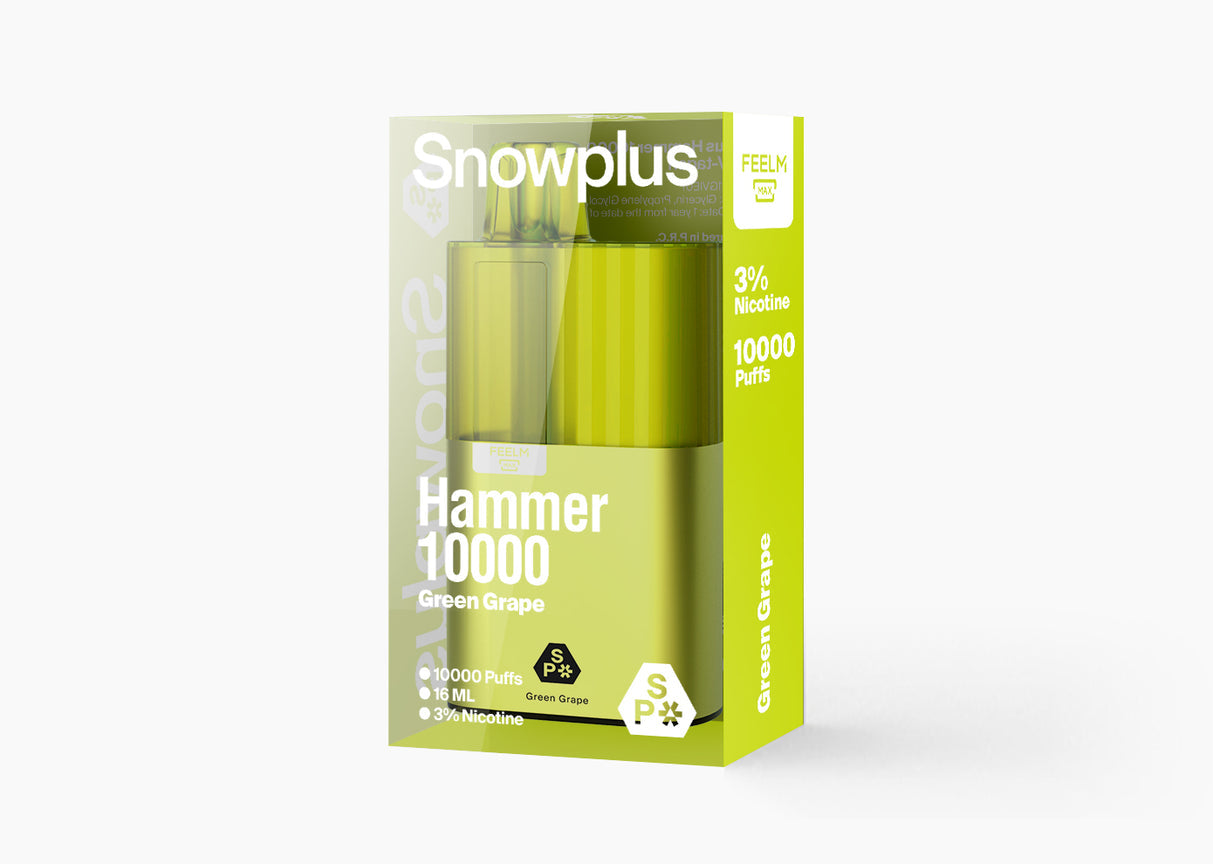Authentic SnowPlus Hammer 10000 Puffs Disposable Electronic Cigarette (16ml)