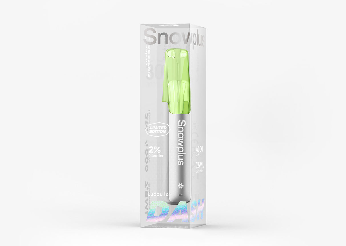 正品Snowplus Dash Limited Edition雪加鸭嘴兽限量版-银色杆身经典一次性电子烟海外版