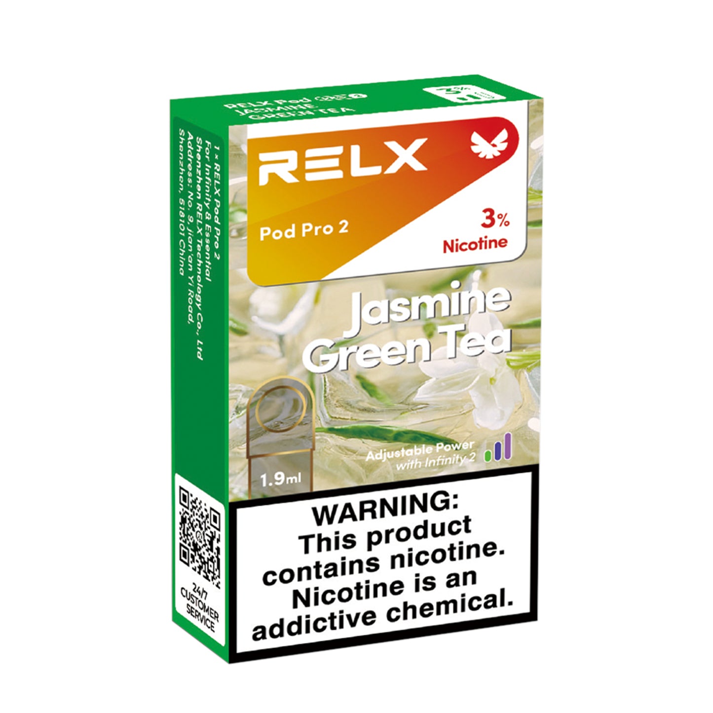 Authentic Relx overseas version - New Jasmine Green Tea - Sixth generation ceramic core