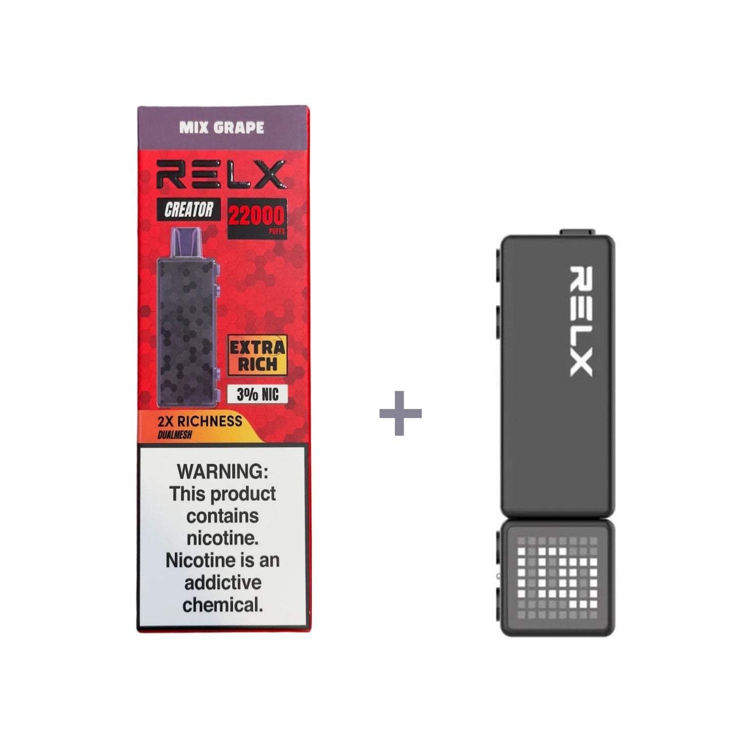 RELX Creator - Large capacity 18000 mouths - Double the richness