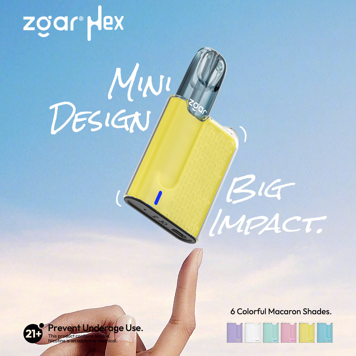 正品冰熊ZGAR Nex大功率烟杆-胸挂式多色可选(支持4/5/6/7代烟弹)