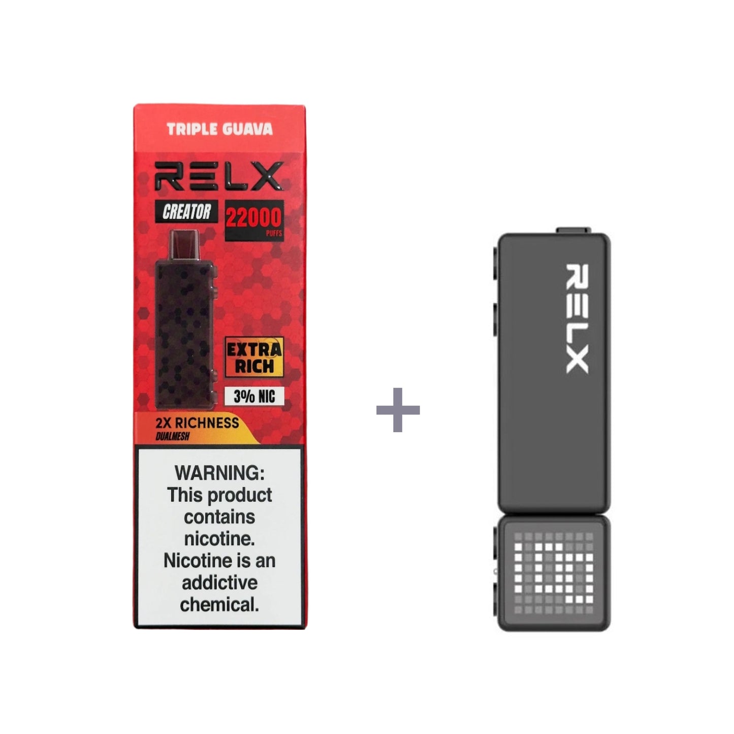 RELX Creator - Large capacity 18000 mouths - Double the richness