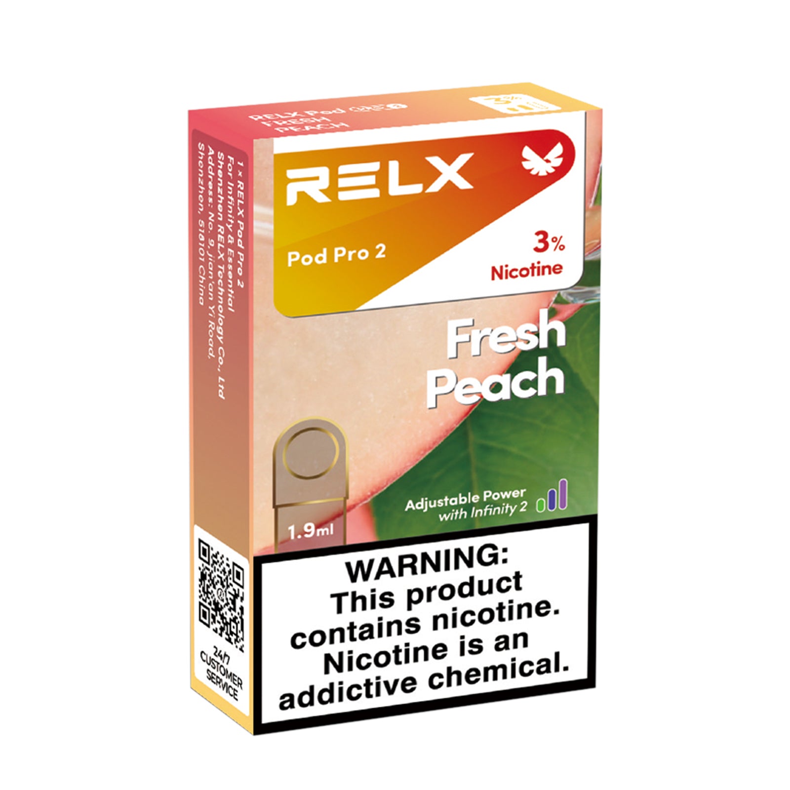 Authentic Relx overseas version - Fresh Peach - Sixth generation ceram Authentic Relx overseas version - Fresh Peach - Sixth generation ceram