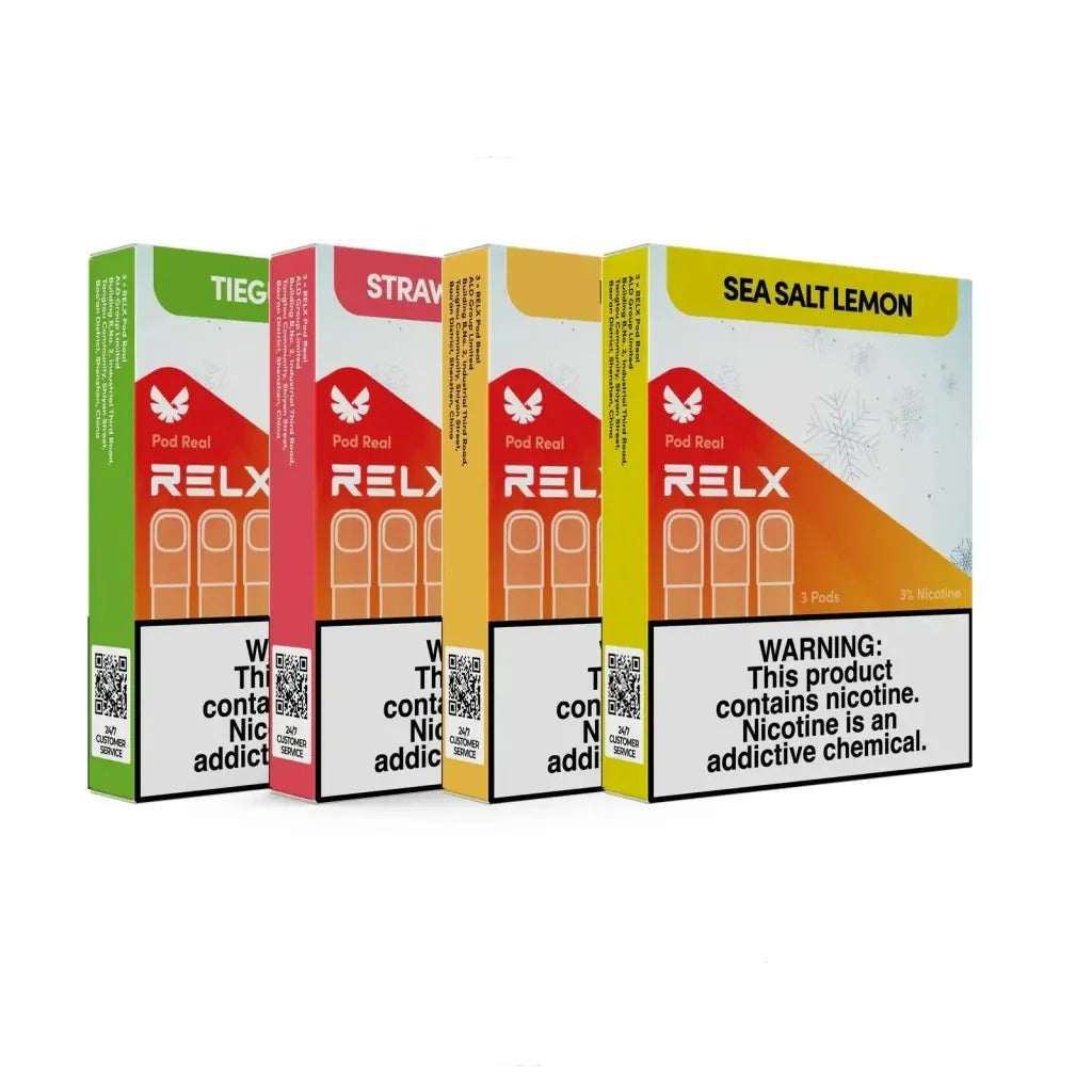 正品悦刻Relx五代外贸弹Pod Real - 三颗装 多口味可选