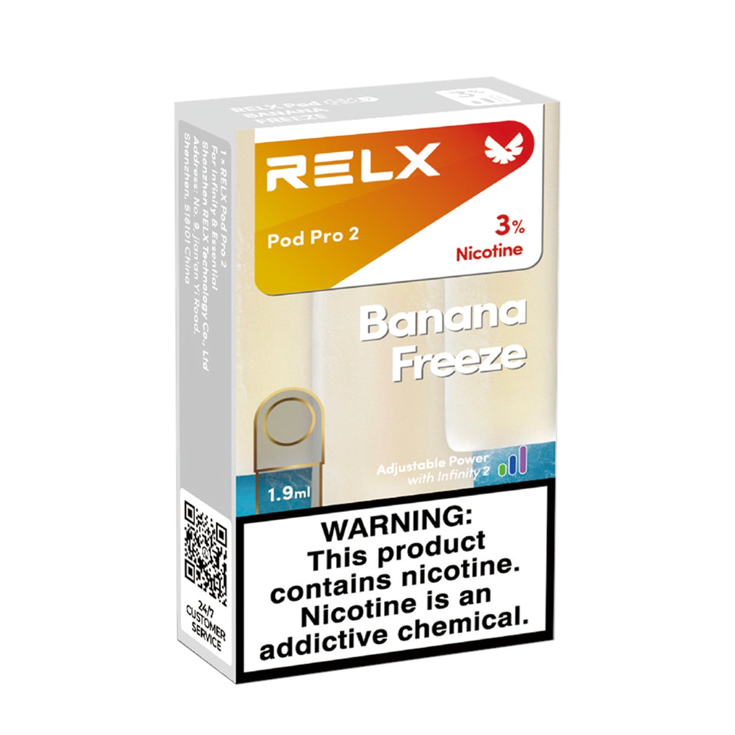 Authentic Relx overseas version - Banana Freeze - Sixth generation ceramic core