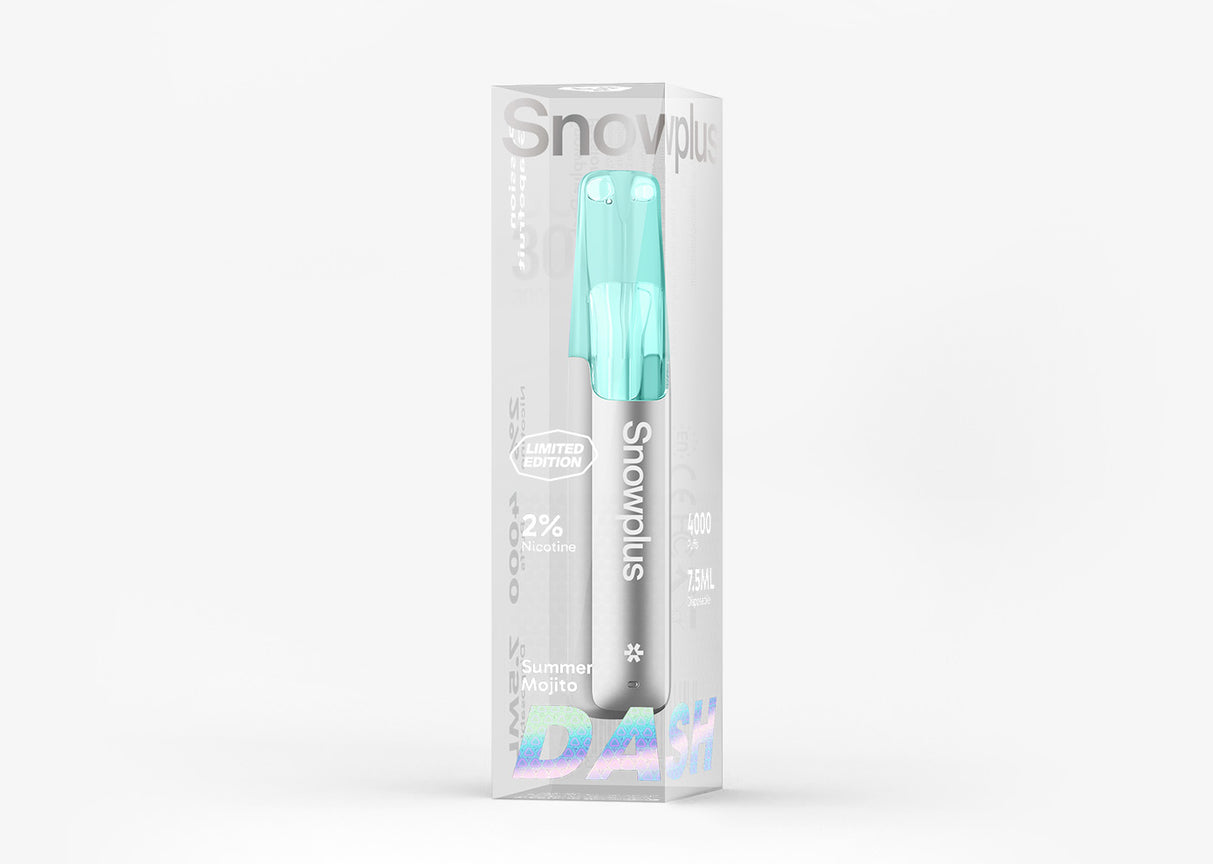 正品Snowplus Dash Limited Edition雪加鸭嘴兽限量版-银色杆身经典一次性电子烟海外版