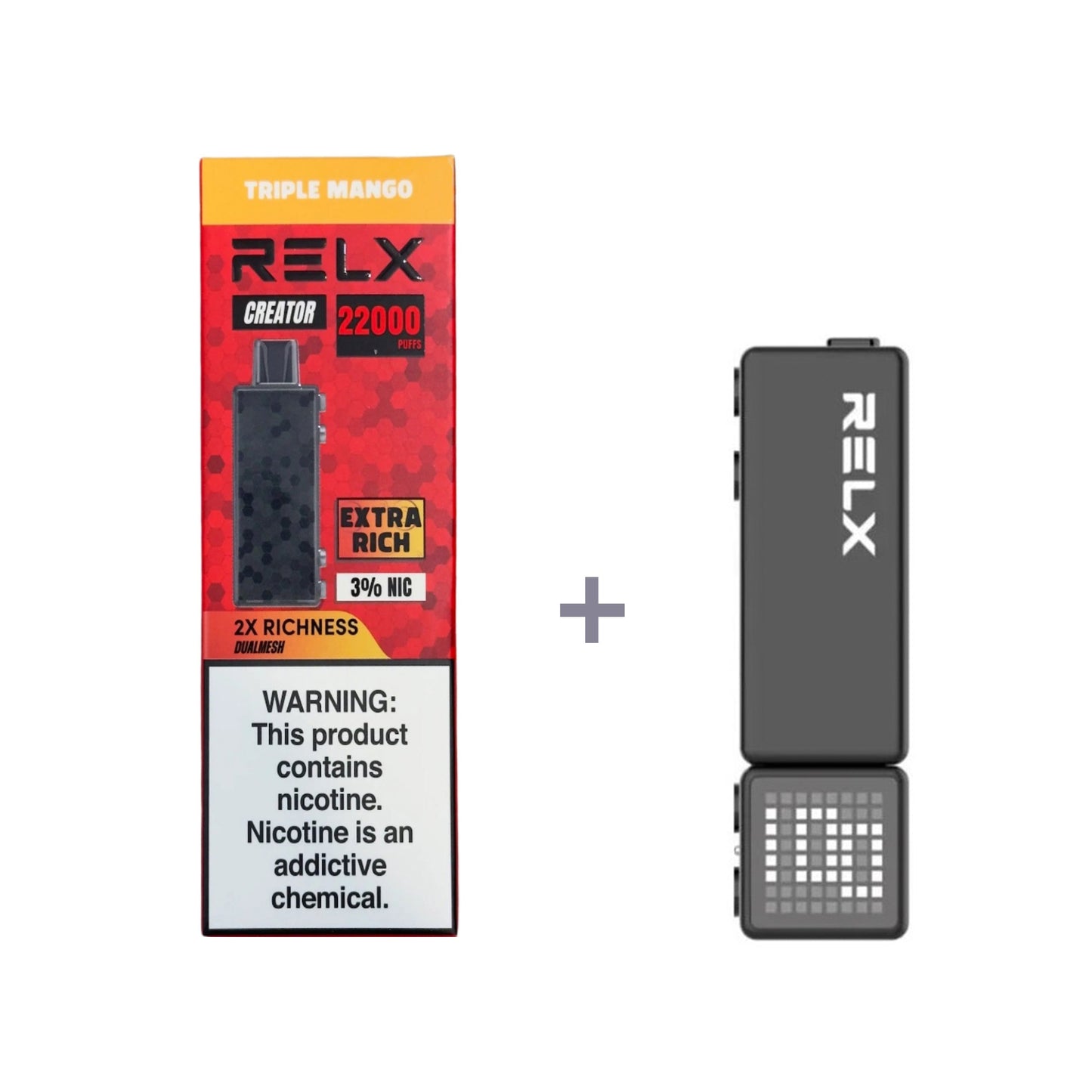 RELX Creator - Large capacity 18000 mouths - Double the richness