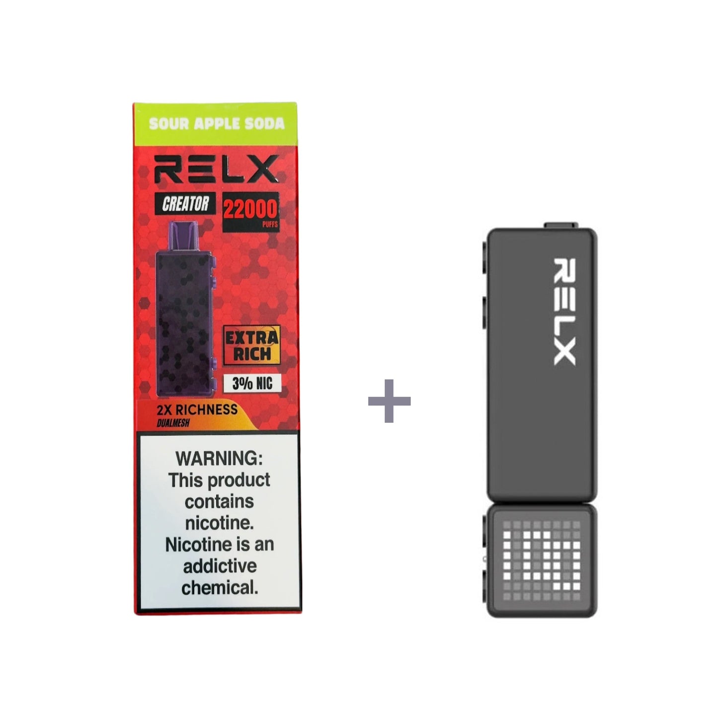 RELX Creator - Large capacity 18000 mouths - Double the richness