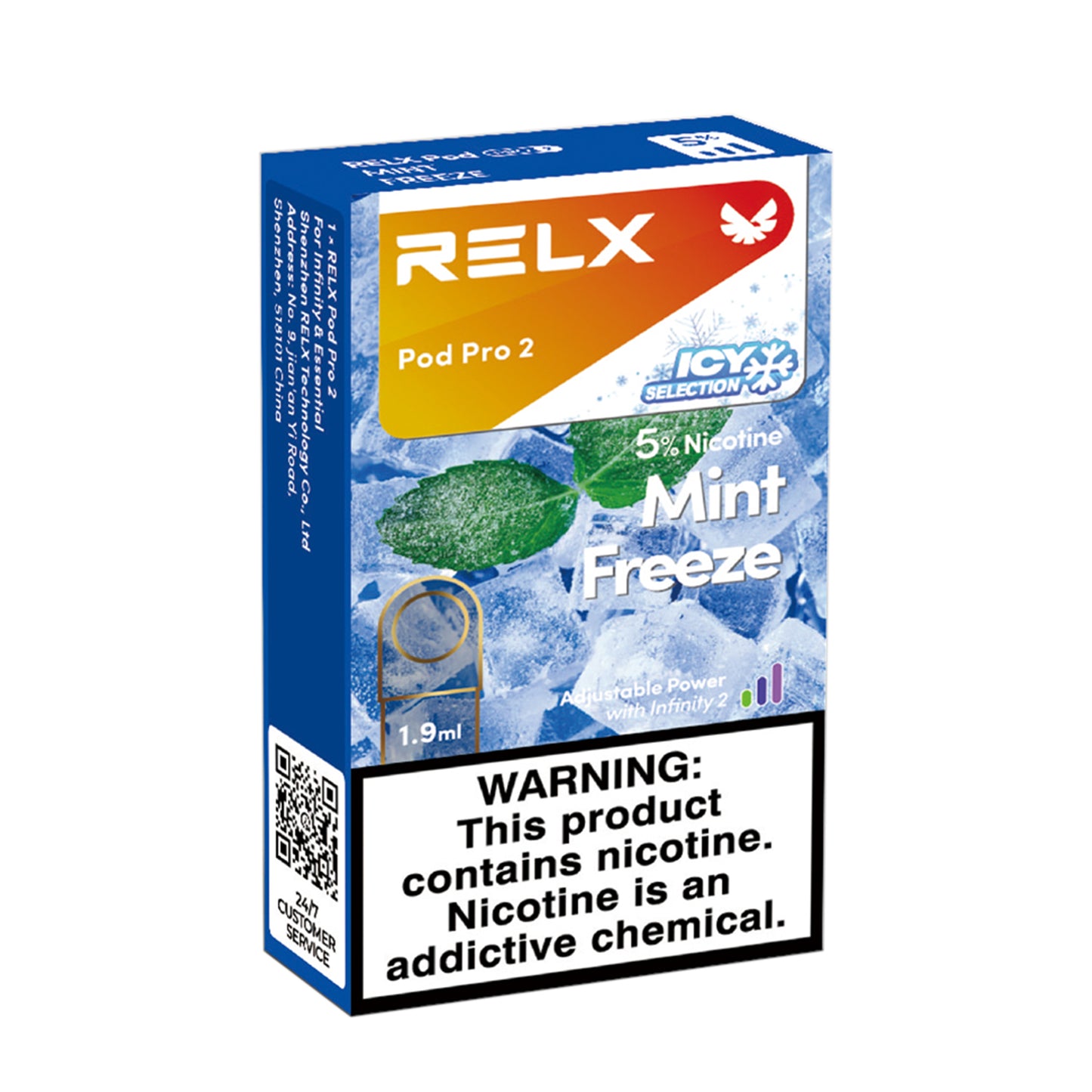 正品悦刻Relx海外版-零度薄荷Mint Freeze-六代陶瓷芯-三颗起售