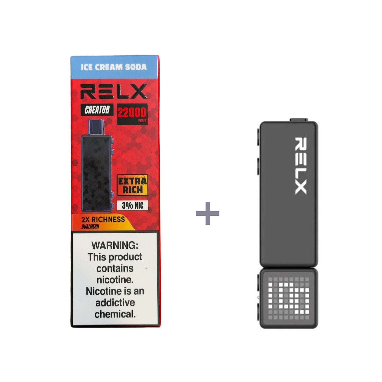 RELX Creator - Large capacity 18000 mouths - Double the richness