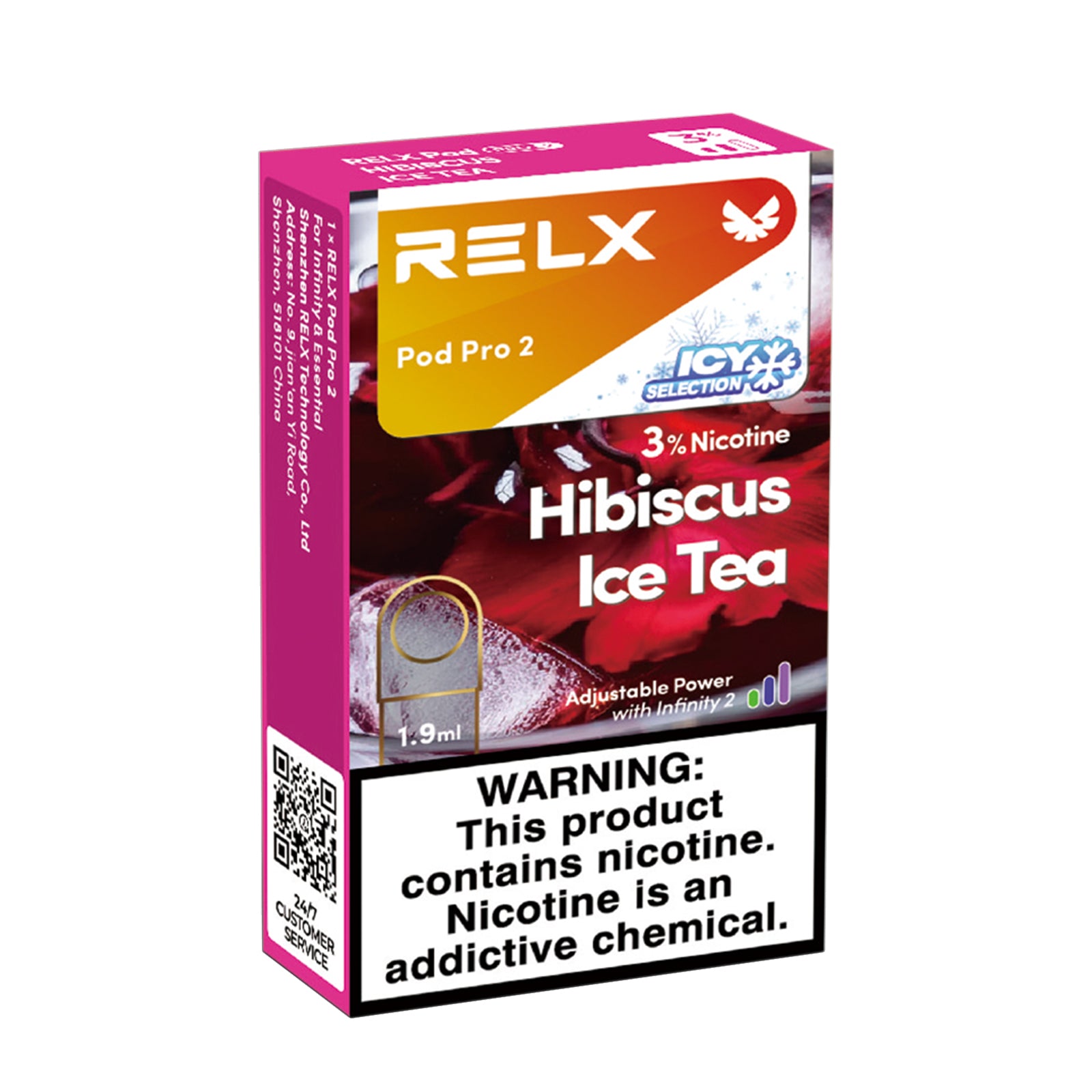 Authentic RELX overseas version - Hibiscus Ice Tea - Sixth generation Authentic RELX overseas version - Hibiscus Ice Tea - Sixth generation