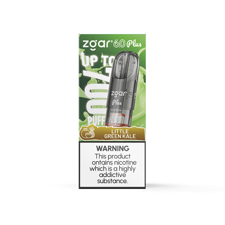 【全新口味到货】正品冰熊Zgar 6.0 PLUS 烟弹超大容量3.5ML(悦刻4/5/6/7代杆通用) 口味任选，三颗起售 【新】小绿瓶