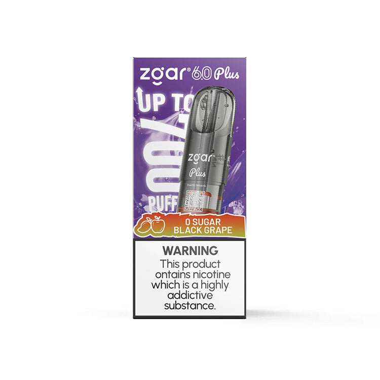 【全新口味到货】正品冰熊Zgar 6.0 PLUS 烟弹超大容量3.5ML(悦刻4/5/6/7代杆通用) 口味任选，三颗起售 【新】零糖黑葡萄