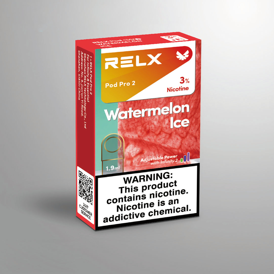 悦刻Relx西瓜Watermelon Ice(海外第六代陶瓷芯版本烟弹)