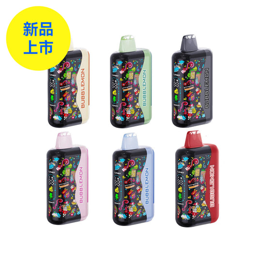 正品韩版BUBBLE MON  GRAFFITI巴布梦泡泡兽满天星炫彩壁纸LED灯效35000口可调功率含隐藏口味一次性电子烟