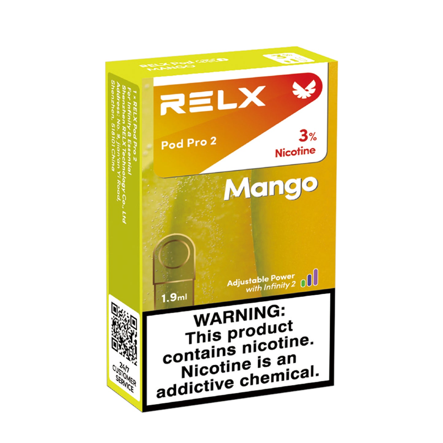 Authentic Relx overseas version - Mango - Sixth generation ceramic core