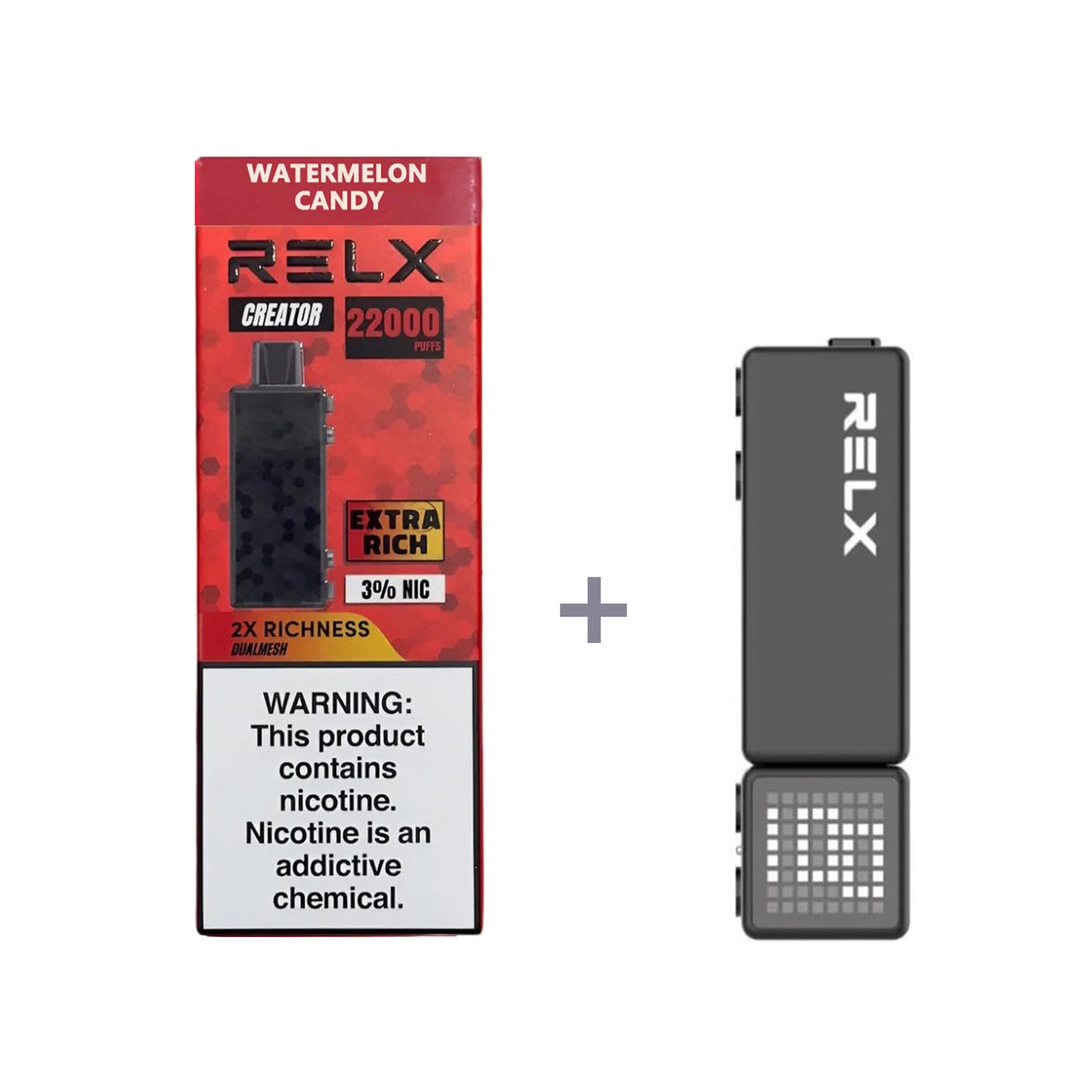 正品悦刻积木乐高RELX Creator 22000口烟弹/套装-多口味可选 (一代/二代杆弹通用） 套装2(配二代正品杆) 西瓜软糖