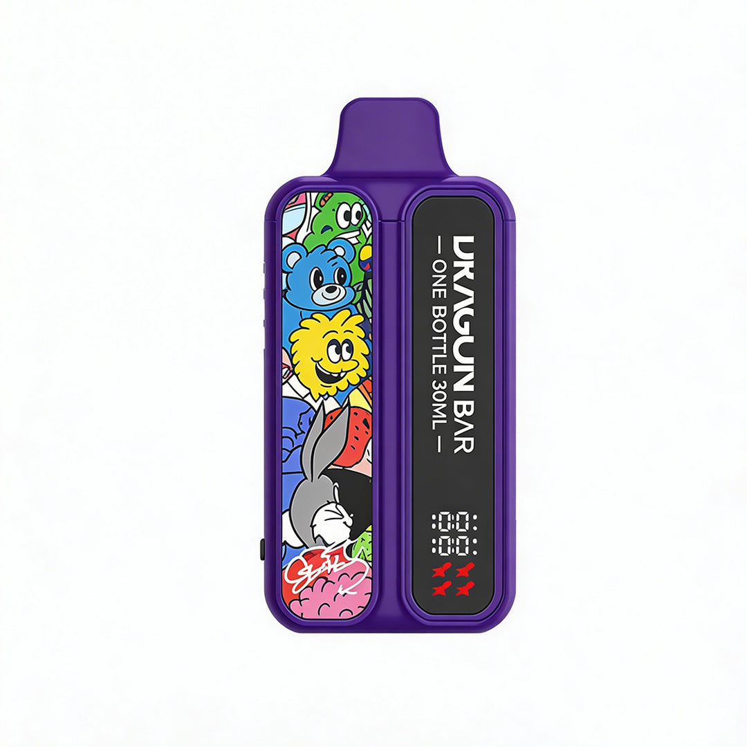 正品 Dragon Bar 龙吧阿童木动画主题30ml超大容量60000口可调功率一次性电子烟-多口味可选