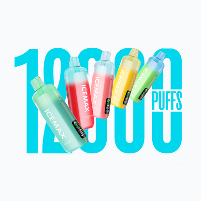 正品冰暴Icemax Ultra Freeze Taste 12000口超冰爽液晶显示屏可视化油仓一次性电子烟-多口味可选