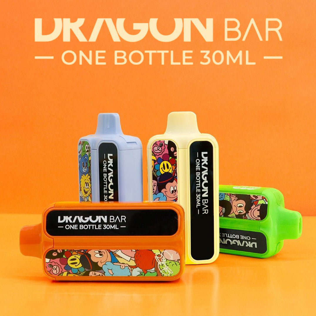 正品 Dragon Bar 龙吧阿童木动画主题30ml超大容量60000口可调功率一次性电子烟-多口味可选