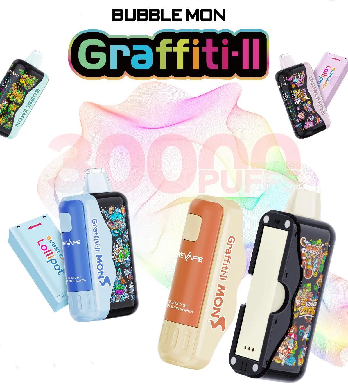 巴布梦炫彩二代-BUBBLE MON 二代GRAFFITI-II 泡泡兽满天星炫彩壁纸LED