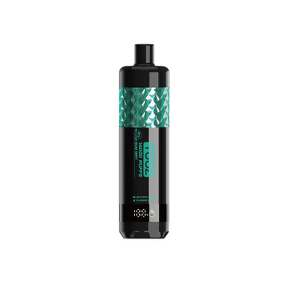 正品柚子水烟YOOZ SHISHA 14000口 DTL水晶炫彩钻石切割工艺大烟雾肺吸模式油量电量显示一次性电子烟-多口味可选