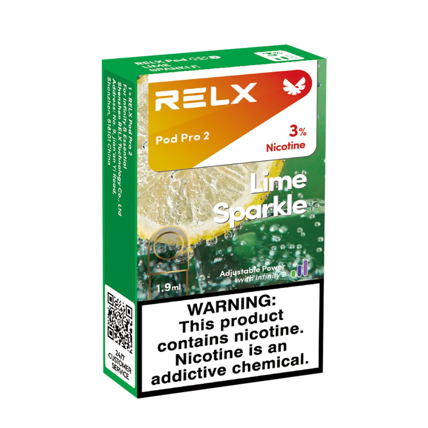Authentic Relx overseas version - Sprite Lime Sparkle - Sixth generation ceramic core