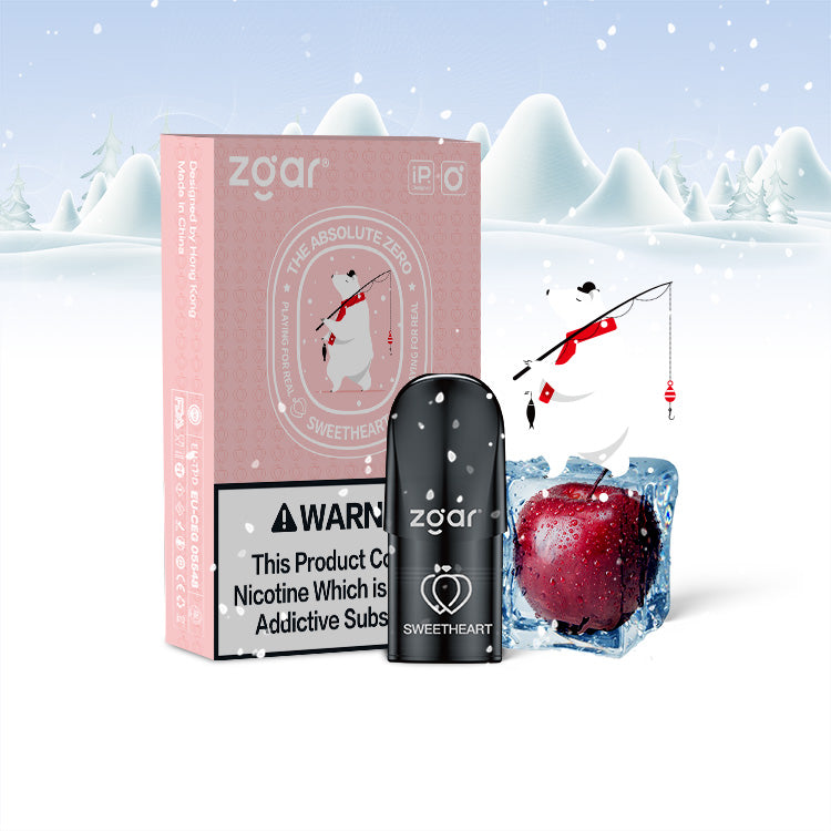 正品冰熊Zgar AZ Pod 6.0 烟弹2.0ML口味任选，三颗起售 (悦刻4/5/6/7代杆通用)