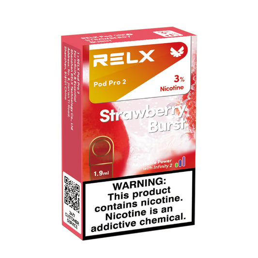 正品悦刻Relx海外版 -草莓冰沙Strawberry Burst-六代陶瓷芯三颗起售