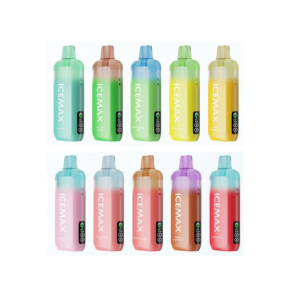 正品冰暴Icemax Ultra Freeze Taste 12000口超冰爽液晶显示屏一次性电子烟-多口味可选 – 悦淘蒸汽