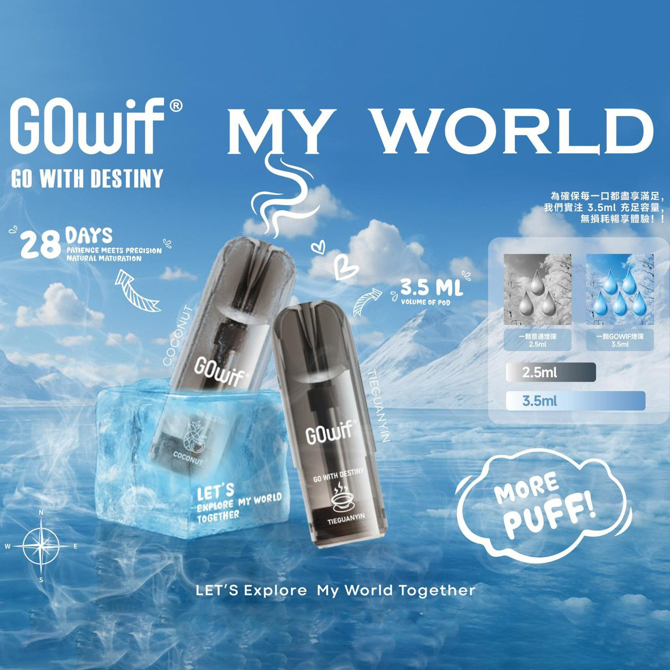 Authentic RELX overseas version - Crystal - 15000 mouths at a time