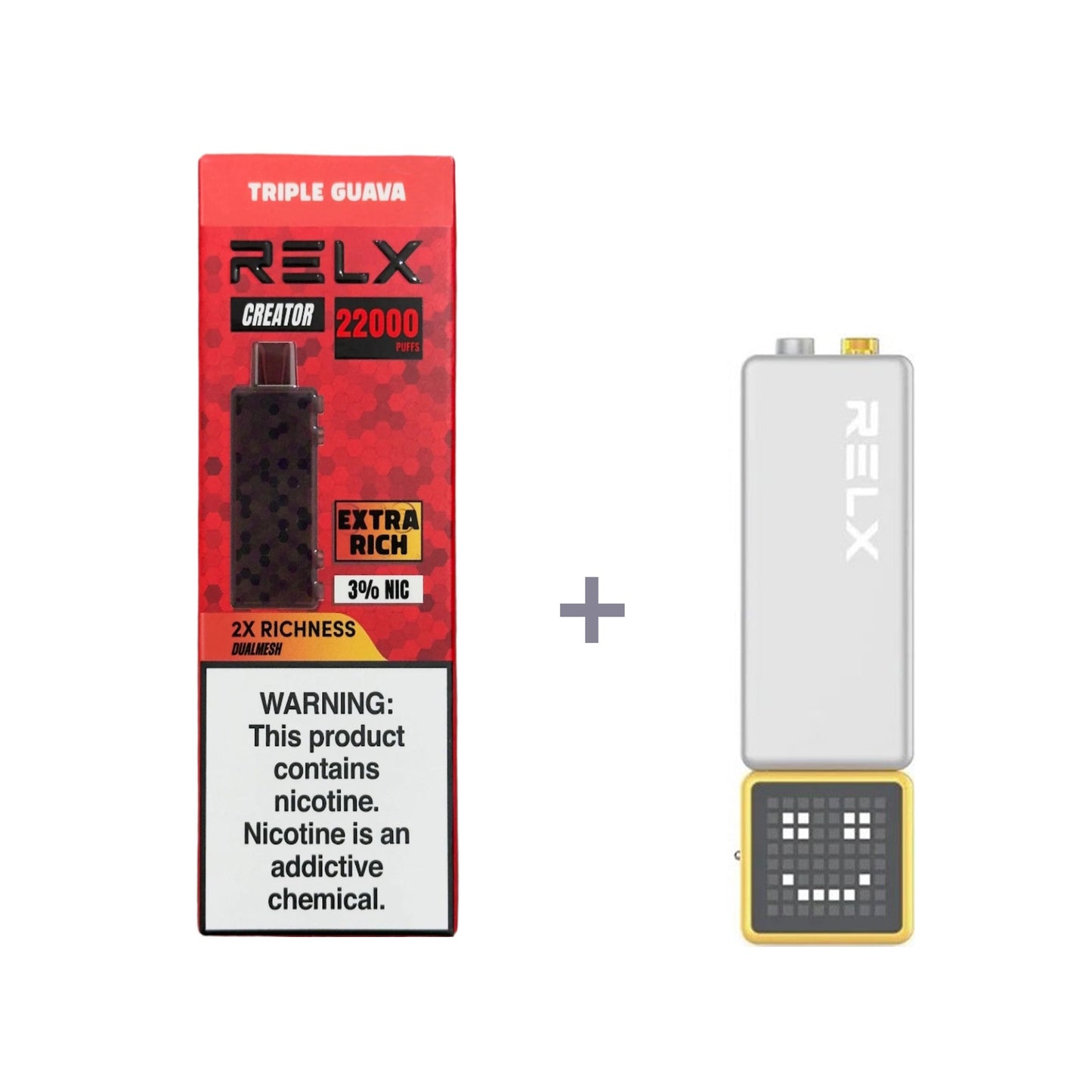 RELX Creator - Large capacity 18000 mouths - Double the richness