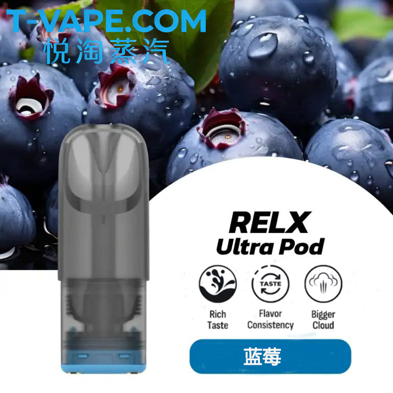 正品悦刻RELX Ultra Pod华人口感纯净极凉系列B-Mesh升级版网状雾化芯三颗装烟弹-多口味可选