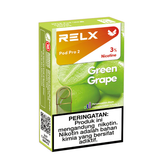 正品悦刻Relx海外版 -青提Green Grape-六代陶瓷芯-三颗起售