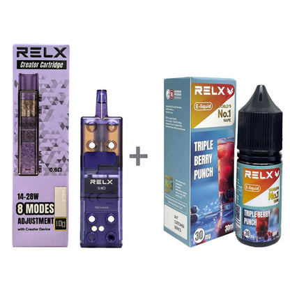 正品悦刻三代积木空弹烟油套餐(5ml容积RELX空弹+30ml正品RELX E-liquid)