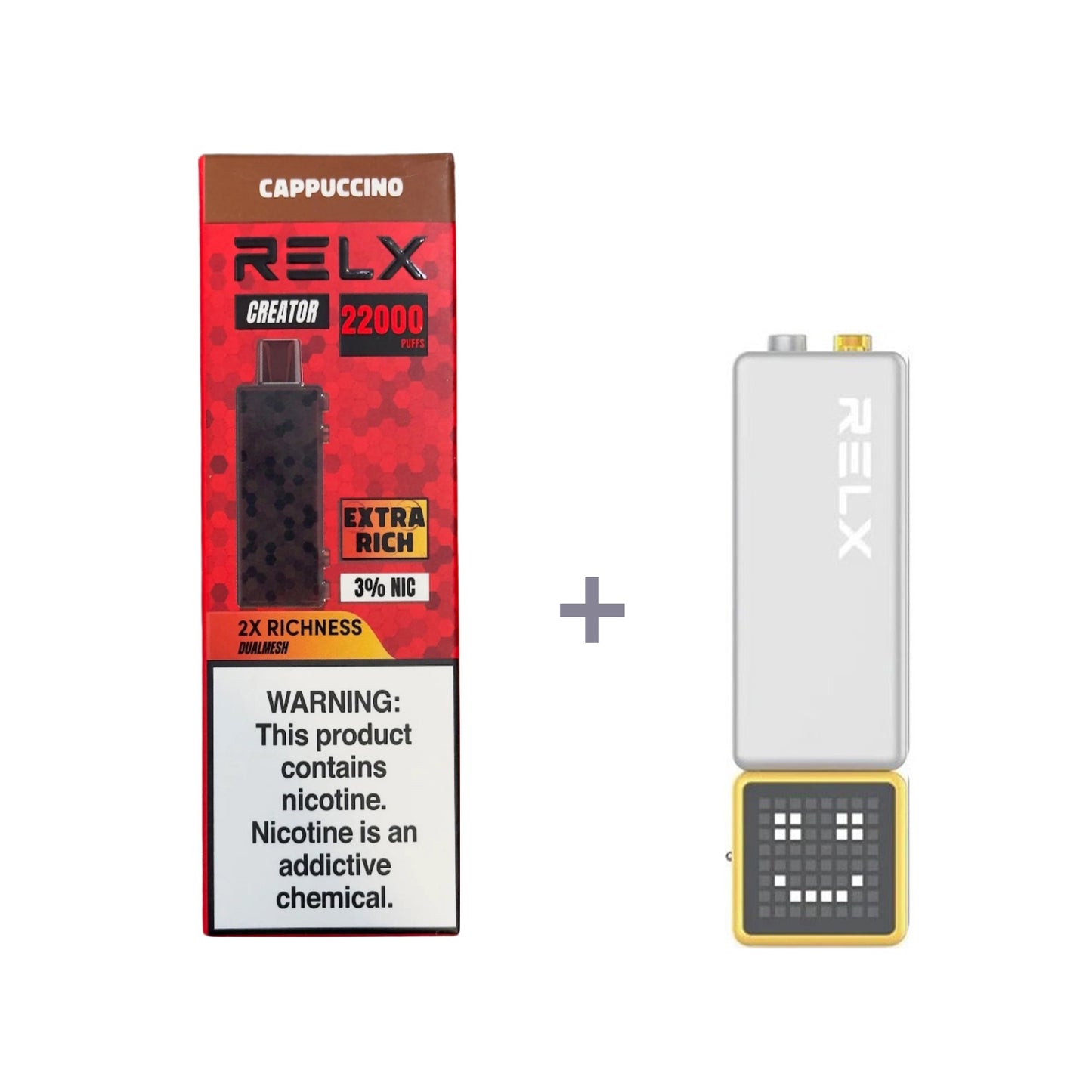 RELX Creator - Large capacity 18000 mouths - Double the richness