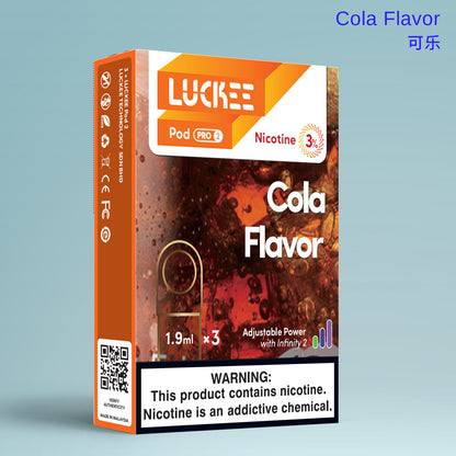 乐刻(Luckee)  可乐Cola Flavar 第六代雾化弹 pod pro2 三颗装