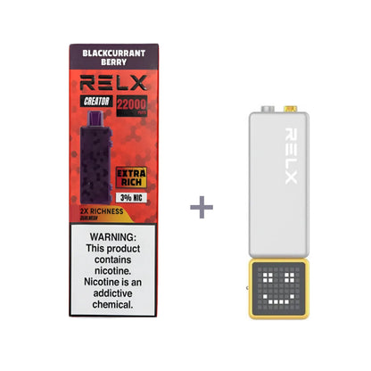 正品悦刻积木乐高RELX Creator 22000口烟弹/套装-多口味可选 (一代/二代杆弹通用） 套装1(配一代正品杆) 黑加仑莓果