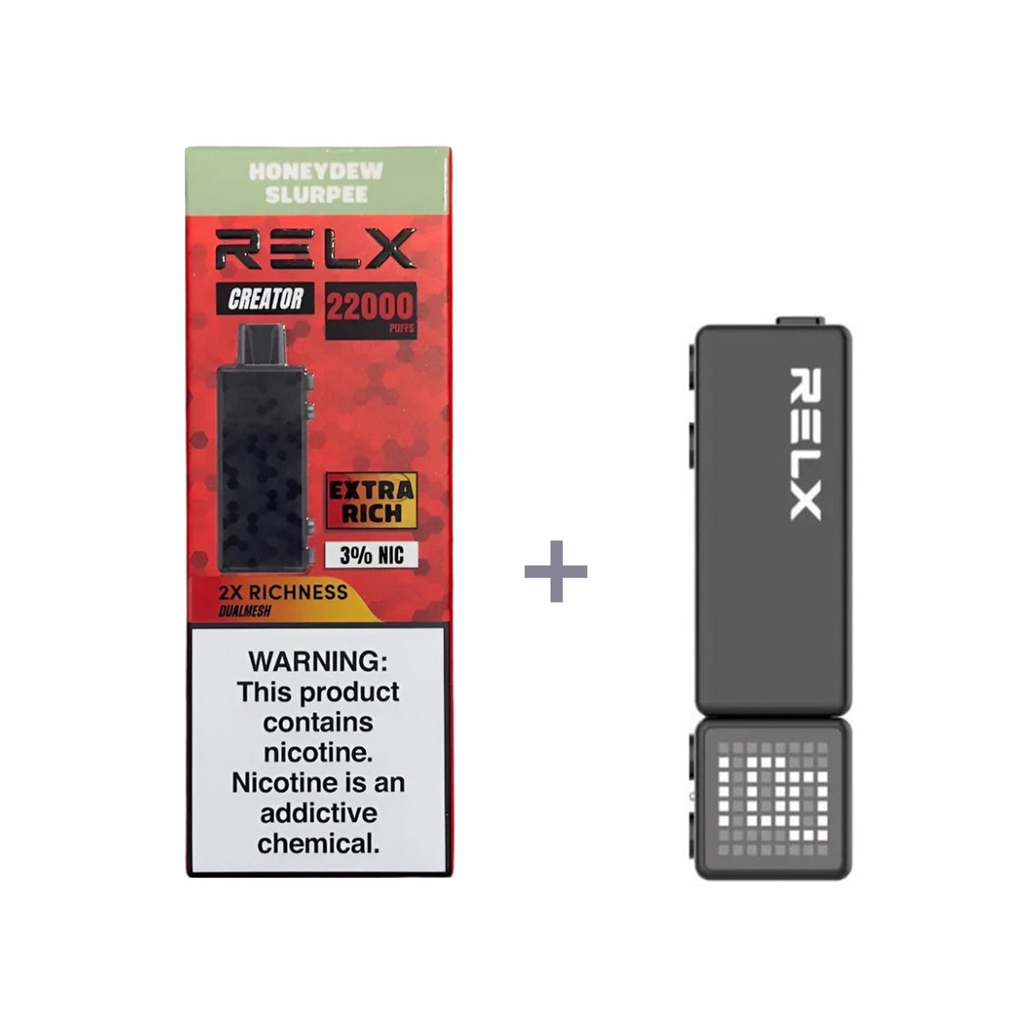 正品悦刻积木乐高RELX Creator 22000口烟弹/套装-多口味可选 (一代/二代杆弹通用） 套装2(配二代正品杆) 哈密瓜冰沙