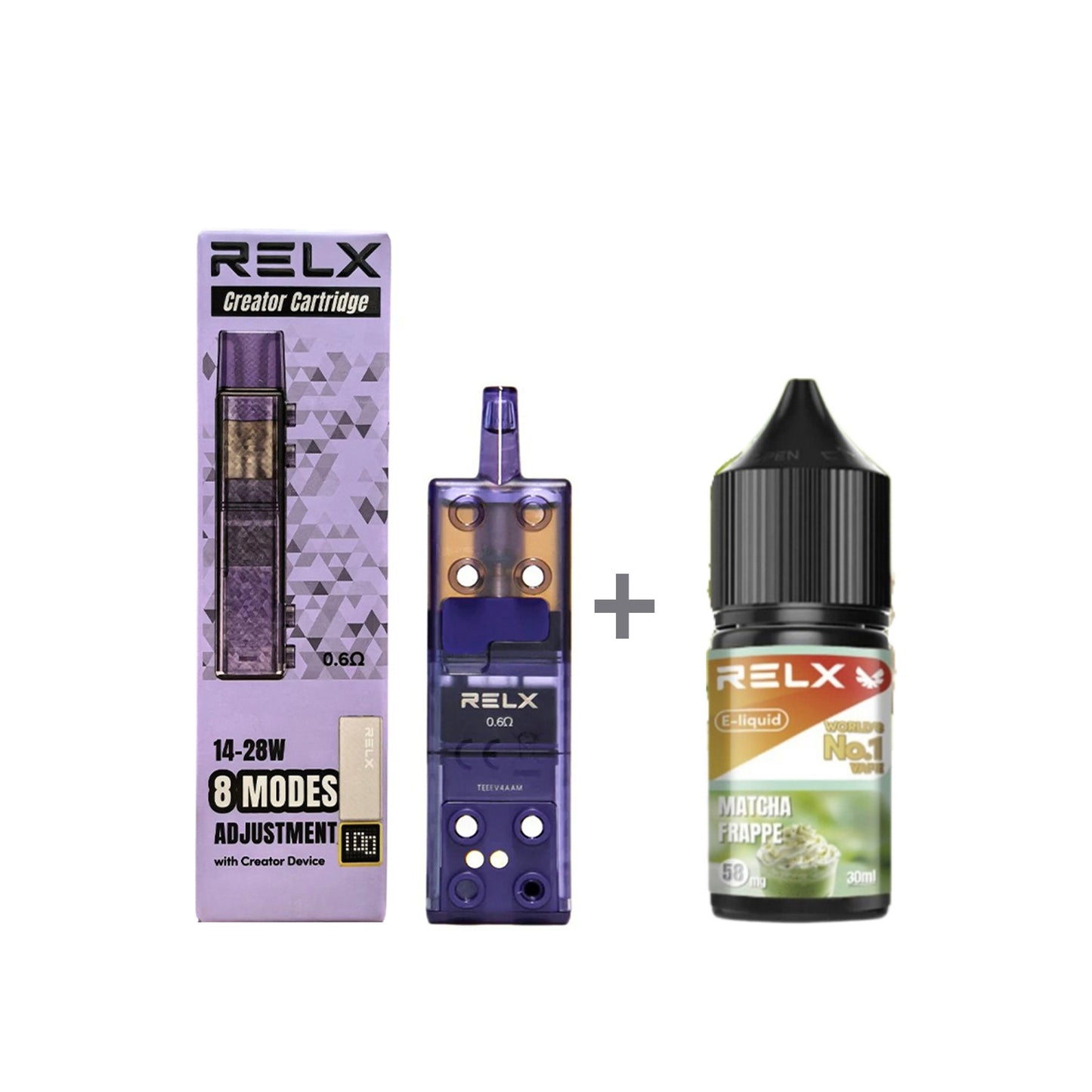 正品悦刻三代积木空弹烟油套餐(5ml容积RELX空弹+30ml正品RELX E-liquid)