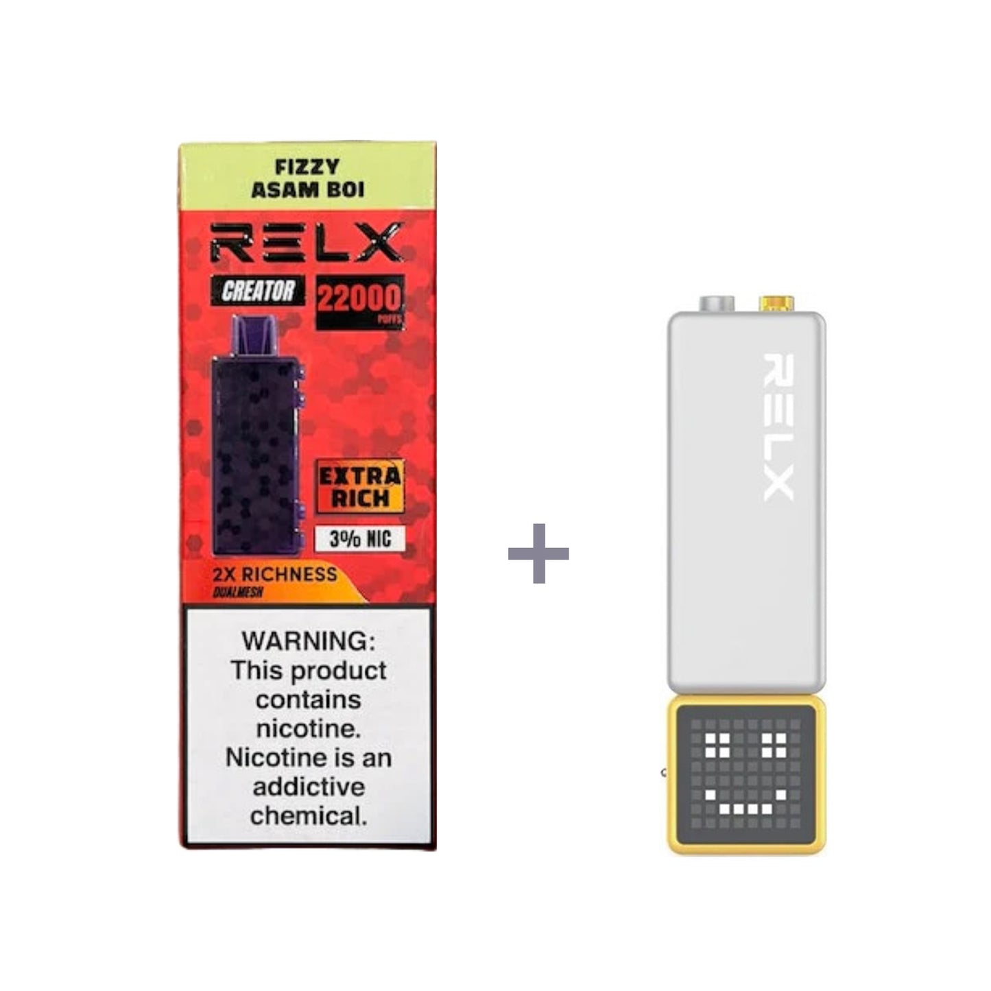 正品悦刻积木乐高RELX Creator 22000口烟弹/套装-多口味可选 (一代/二代杆弹通用） 套装1(配一代正品杆) 酸角泡沫