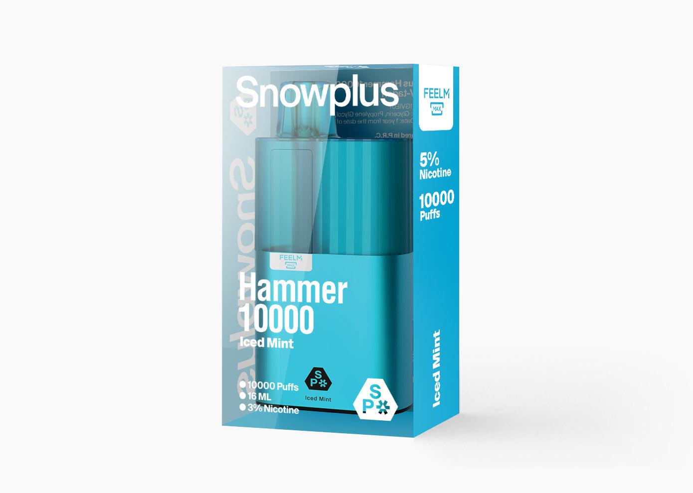 正品海外版雪茄大板砖SnowPlus 10000口 一次性15ML