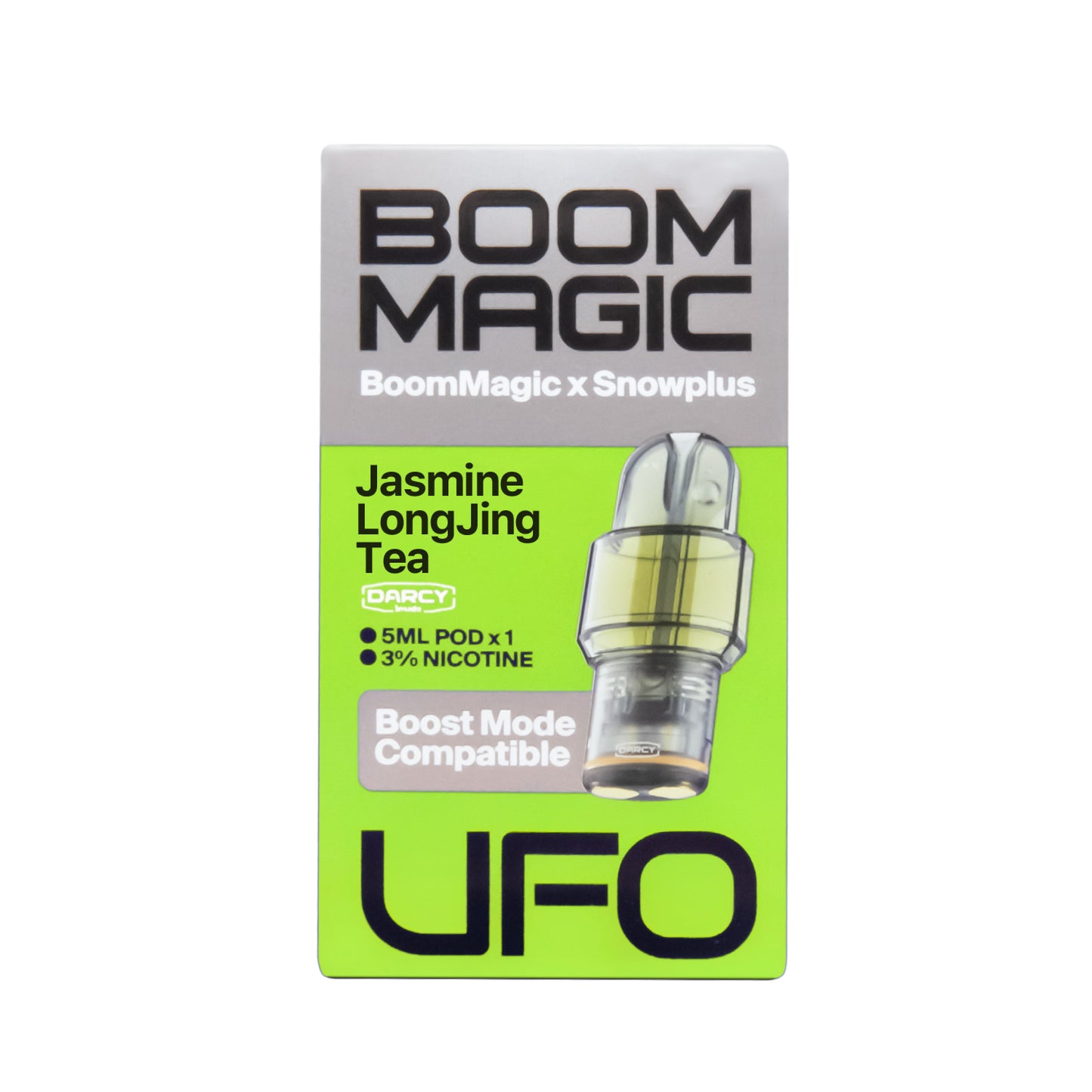 正品雪加Snowplus与Boom Magic联名款UFO超大容量5ML通配烟弹单颗装-适配悦刻4/5/6/7代烟杆-两颗颗起售