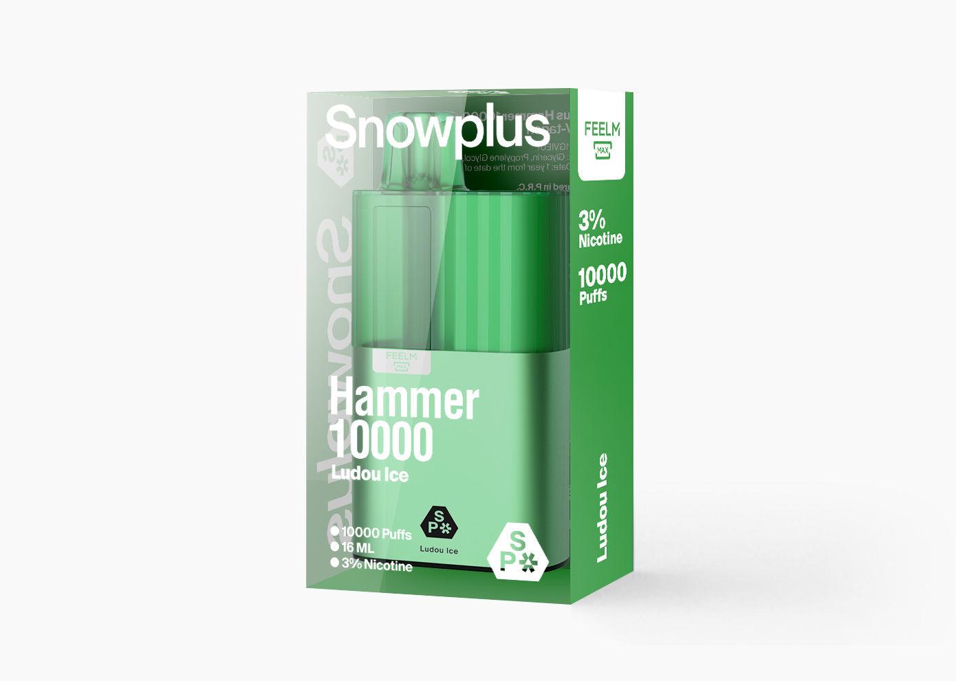 正品海外版雪茄大板砖SnowPlus 10000口 一次性15ML