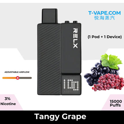 正品悦刻RELX Creator Starter Kit 15K悦刻乐高积木15000口(酷黑杆弹/黑杆白弹)可选磁吸式换弹电子烟套装-多口味可选