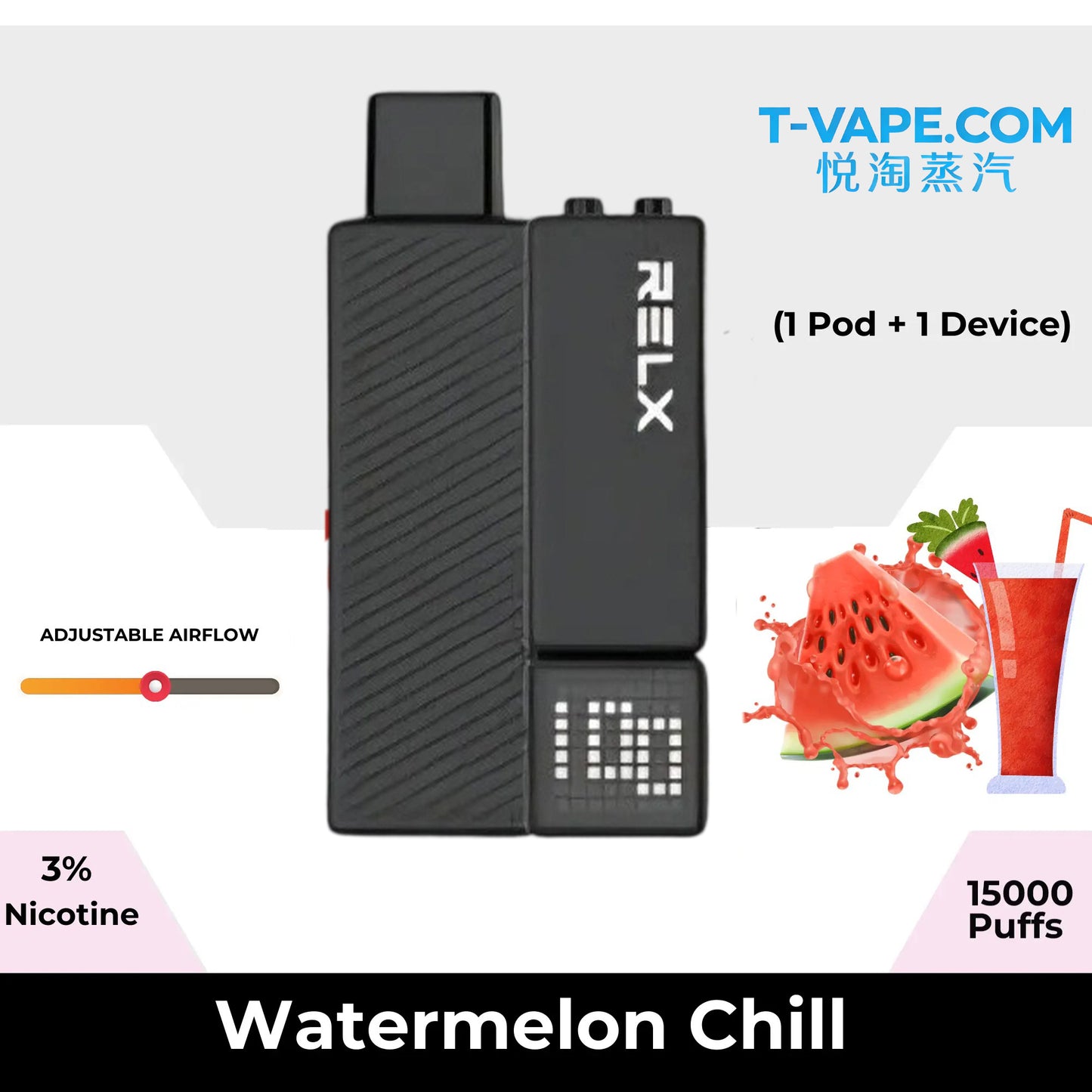 正品悦刻RELX Creator Starter Kit 15K悦刻乐高积木15000口(酷黑杆弹/黑杆白弹)可选磁吸式换弹电子烟套装-多口味可选