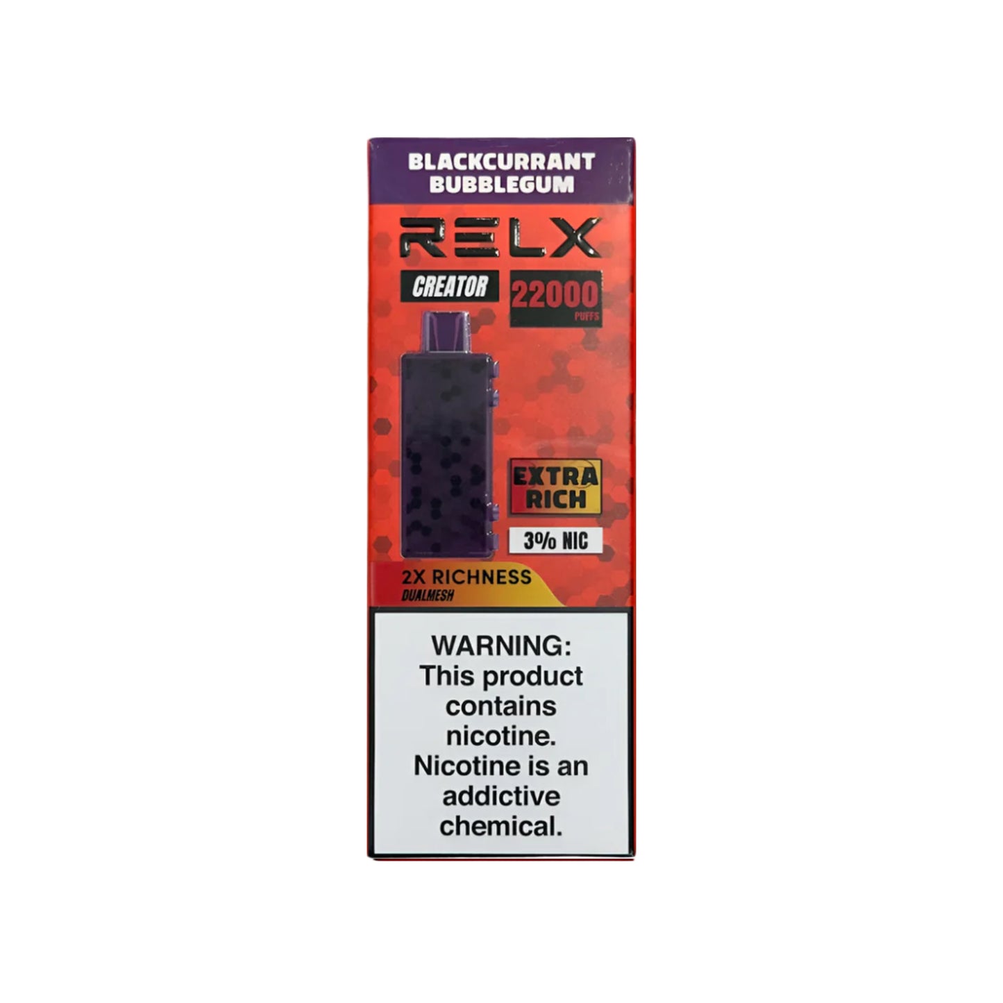 正品悦刻积木乐高RELX Creator 22000口烟弹/套装-多口味可选 (一代/二代杆弹通用） 仅烟弹 黑加仑泡泡糖