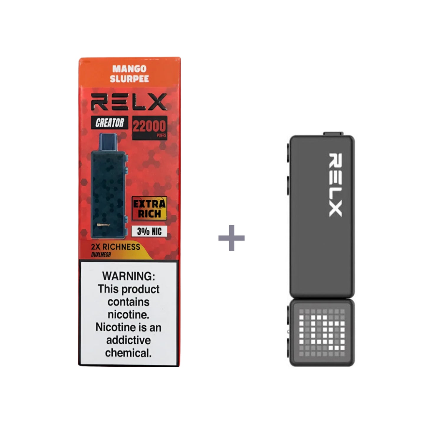 正品悦刻积木乐高RELX Creator 22000口烟弹/套装-多口味可选 (一代/二代杆弹通用） 套装2(配二代正品杆) 芒果冰沙