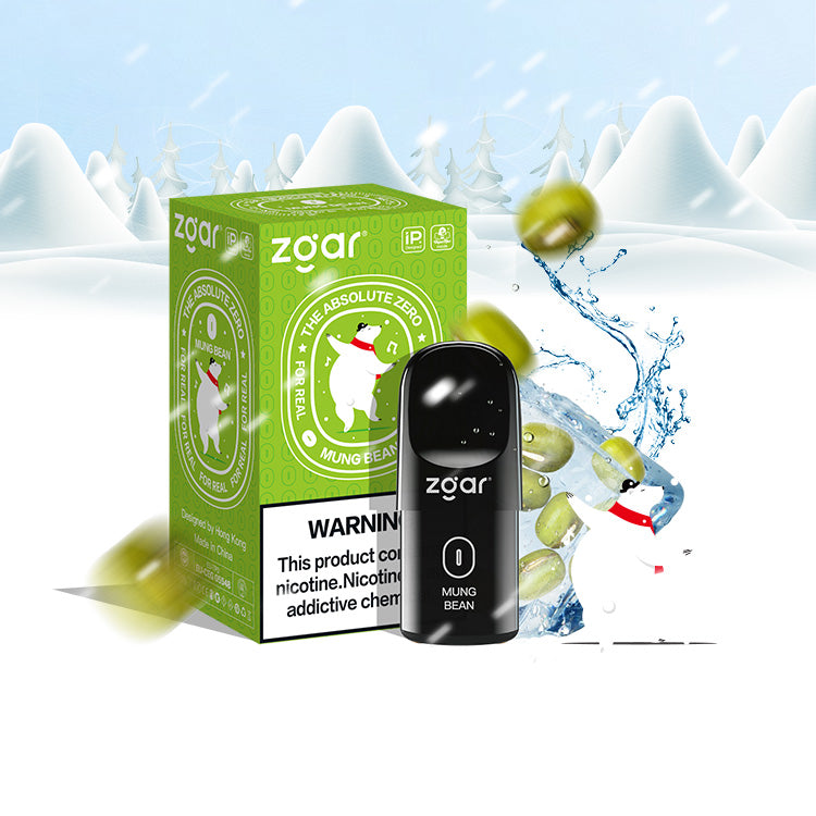 正品冰熊Zgar AZ Pod 6.0 烟弹2.0ML口味任选，三颗起售 (悦刻4/5/6/7代杆通用)